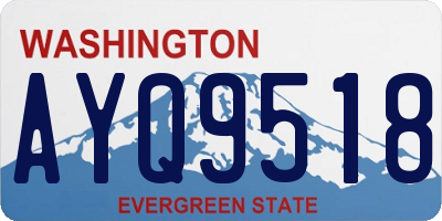 WA license plate AYQ9518