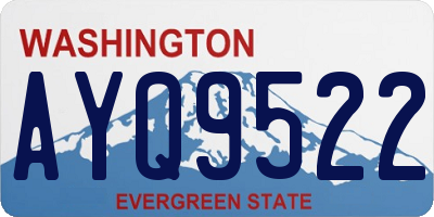 WA license plate AYQ9522