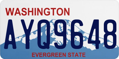WA license plate AYQ9648