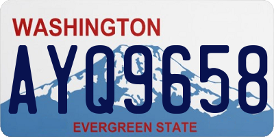 WA license plate AYQ9658