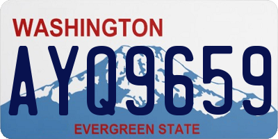 WA license plate AYQ9659