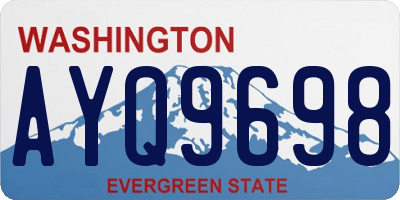 WA license plate AYQ9698