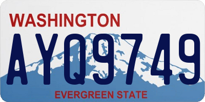 WA license plate AYQ9749