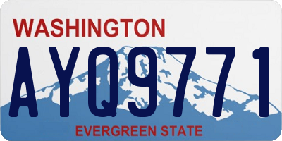 WA license plate AYQ9771