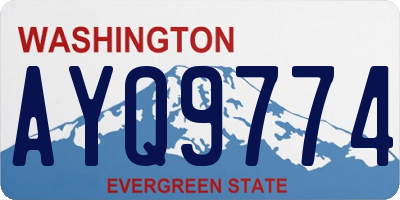 WA license plate AYQ9774