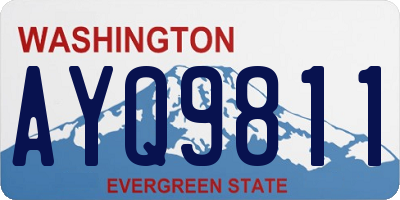 WA license plate AYQ9811