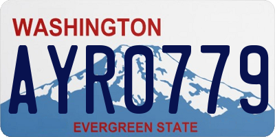 WA license plate AYR0779