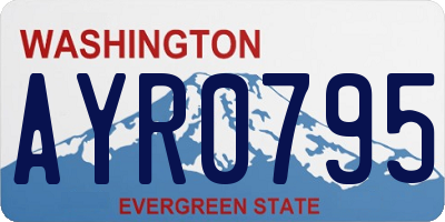 WA license plate AYR0795