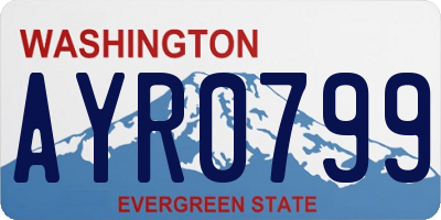 WA license plate AYR0799