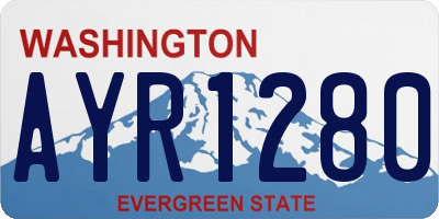 WA license plate AYR1280
