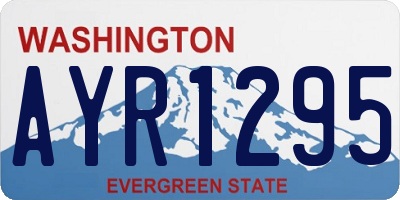 WA license plate AYR1295