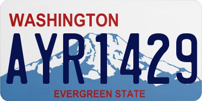 WA license plate AYR1429