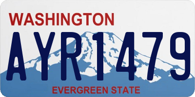 WA license plate AYR1479