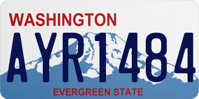 WA license plate AYR1484
