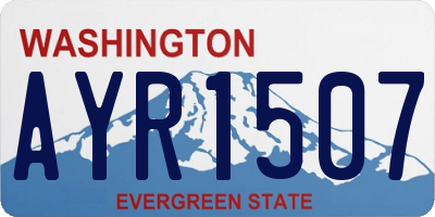 WA license plate AYR1507
