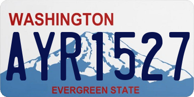 WA license plate AYR1527