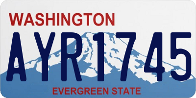 WA license plate AYR1745