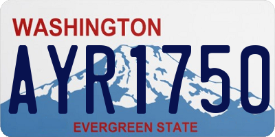 WA license plate AYR1750