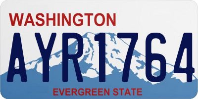 WA license plate AYR1764