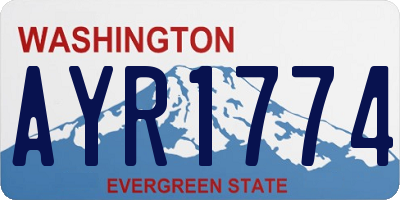 WA license plate AYR1774