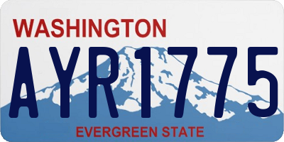WA license plate AYR1775