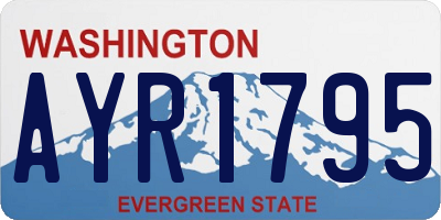 WA license plate AYR1795