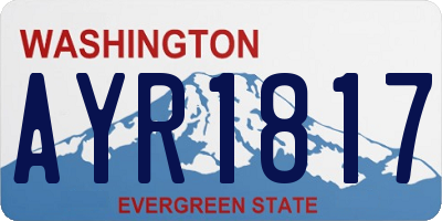 WA license plate AYR1817