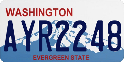 WA license plate AYR2248