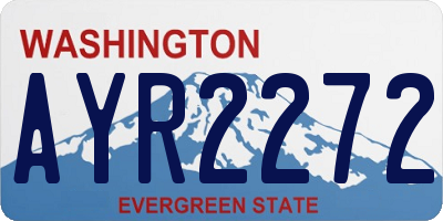 WA license plate AYR2272