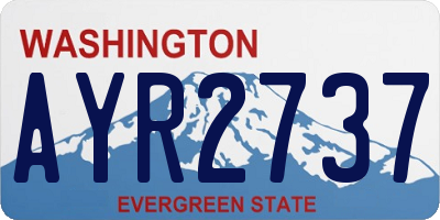 WA license plate AYR2737