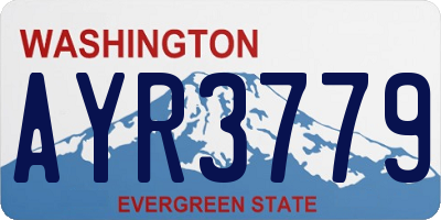 WA license plate AYR3779