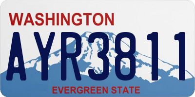 WA license plate AYR3811