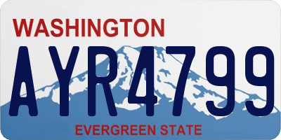 WA license plate AYR4799