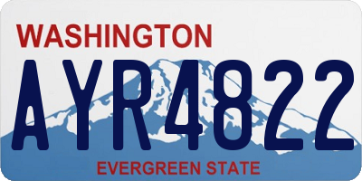 WA license plate AYR4822