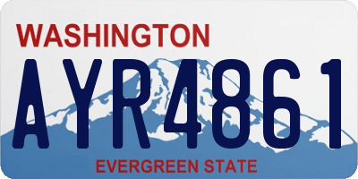WA license plate AYR4861