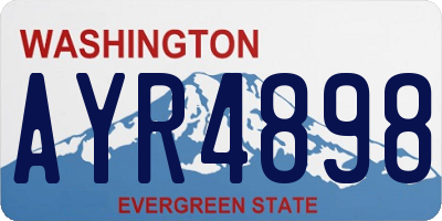 WA license plate AYR4898