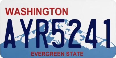 WA license plate AYR5241