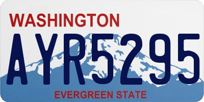 WA license plate AYR5295