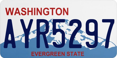 WA license plate AYR5297