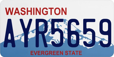WA license plate AYR5659