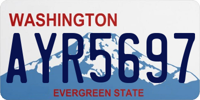 WA license plate AYR5697