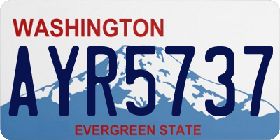 WA license plate AYR5737