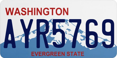 WA license plate AYR5769