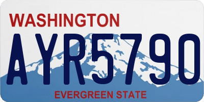 WA license plate AYR5790