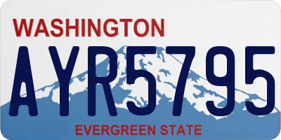 WA license plate AYR5795