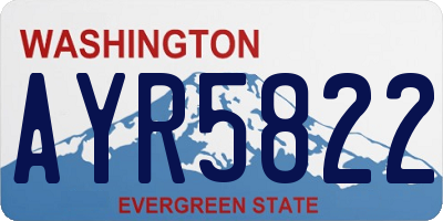 WA license plate AYR5822