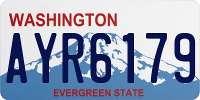 WA license plate AYR6179