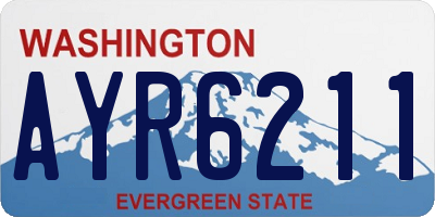 WA license plate AYR6211