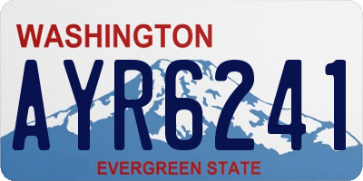 WA license plate AYR6241