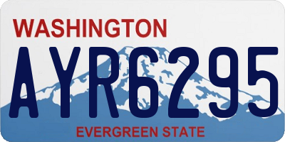 WA license plate AYR6295